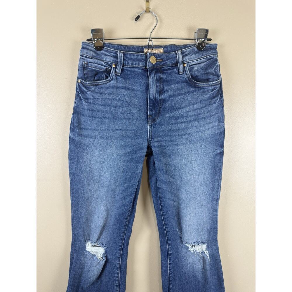 Kut from the Kloth Nadia High Rise Flare Jeans Women’s Size 4 Distressed - Picture 4 of 15